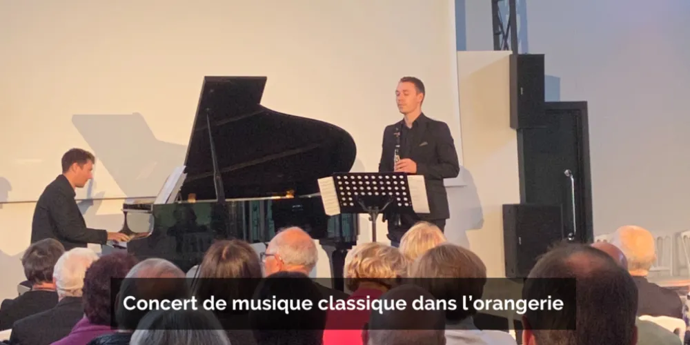 Concert de musique classique dans l'orangerie