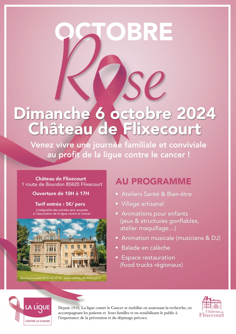 Octobre rose au Château de Flixecourt - Dimanche 6 octobre